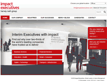 Tablet Screenshot of impactexecutives.com